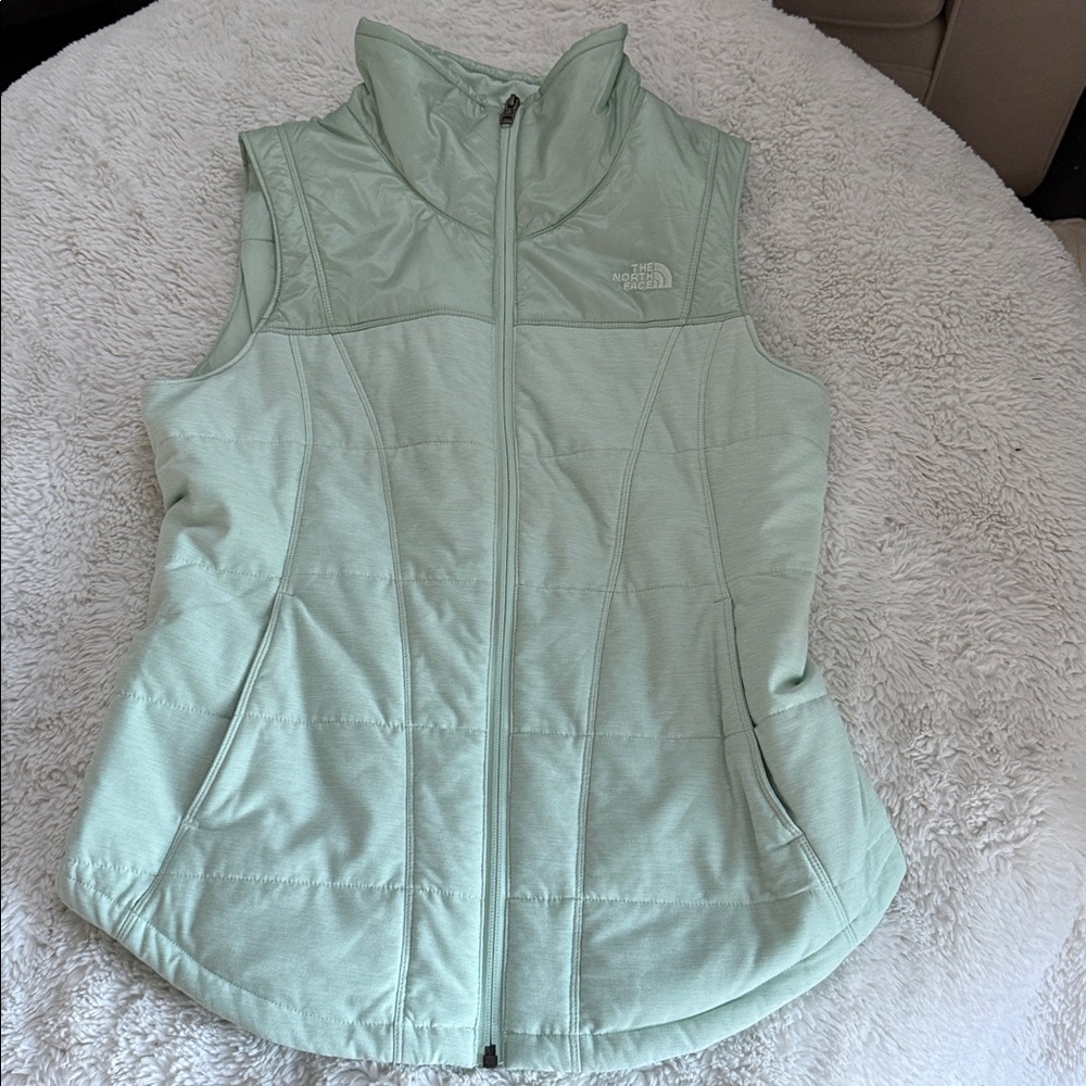 The North Face Women's Mint Green Quilted Vest